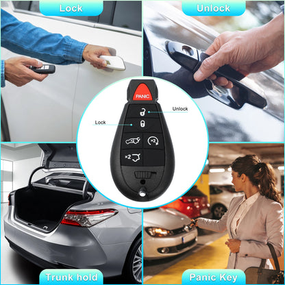 Button Keyless Entry Remote Shell Cover for Dodge Blade No Chip