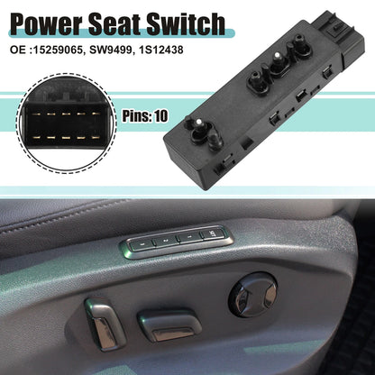Front Left Side Power Seat Switch for Buick Enclave CX CXL (2008–2017)