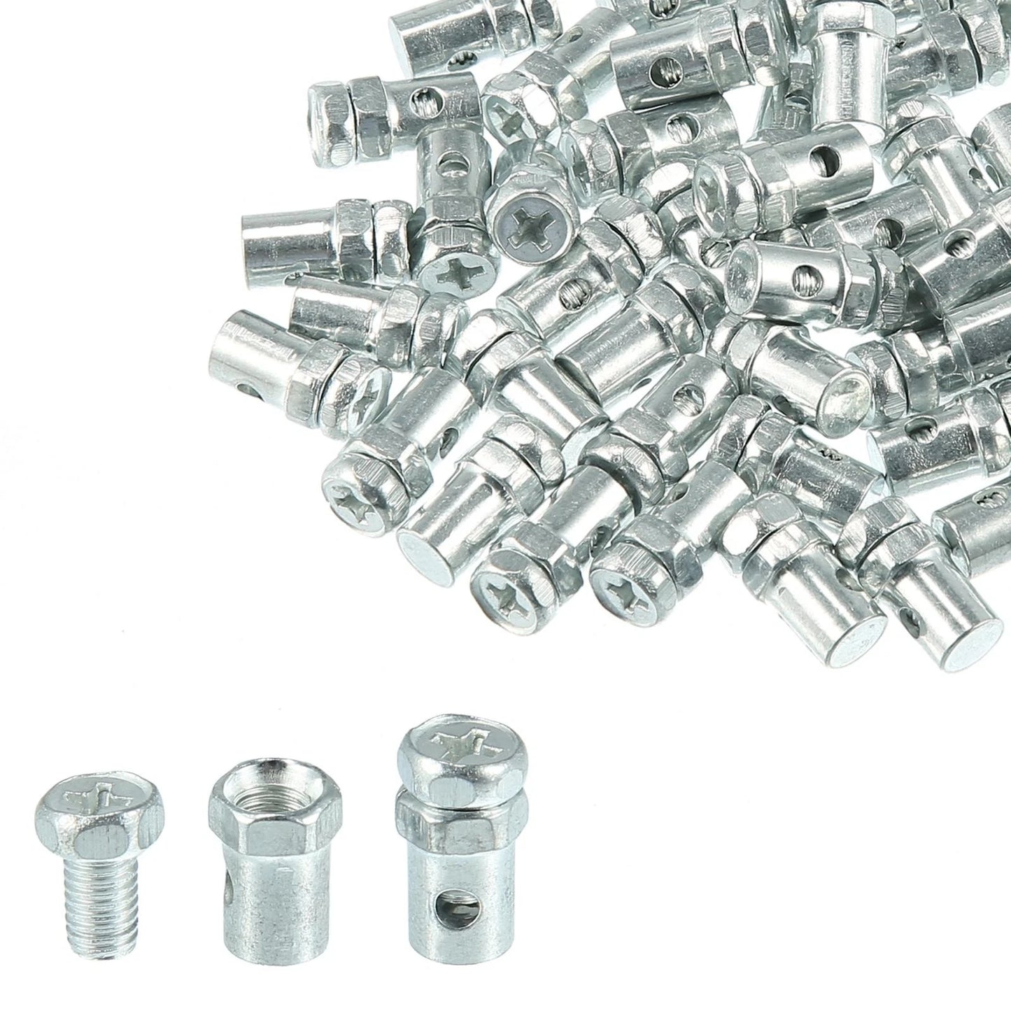 Nipple Screw / 50x 5mm Thread Dia / Brake Cable Wire Solderless for Motorcycle