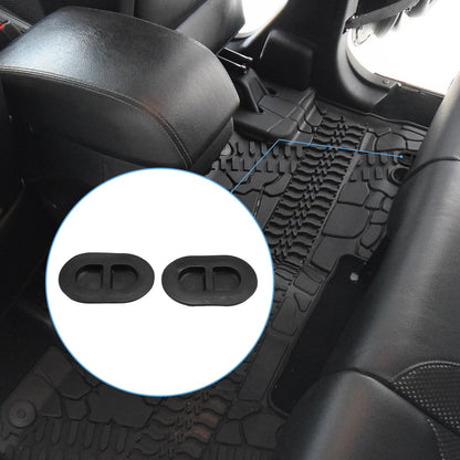 Floor Pan Drain Plugs for Jeep Wrangler JK JL 2014-2023 Rubber Oval 4 x Plugs
