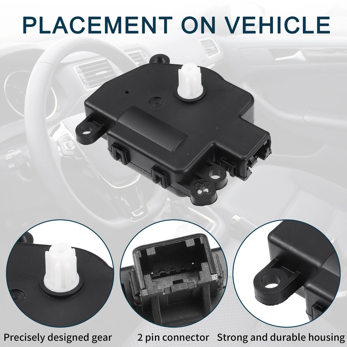 2 x HVAC Heater Blend Door Actuators for Ford Escape (2008-2012)