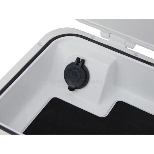 Boat Glove/Console Compartment Dual USB Waterproof White 311x223
