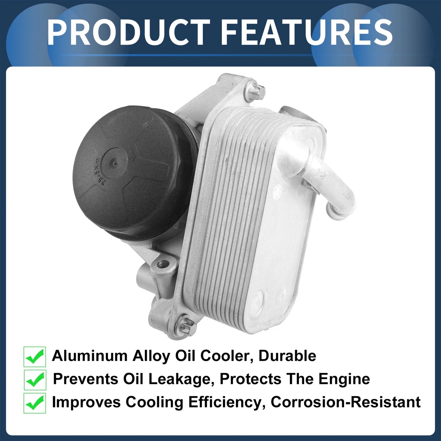 Engine Oil Cooler Filter Housing w/ Sensors for BMW 128i (2008-2013)
