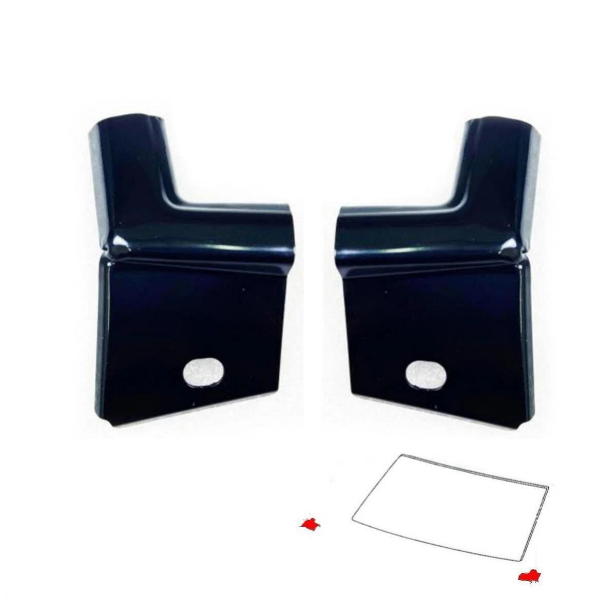 Windshield Lower Corner Trim Metal Pair Fits Nissan Navara D21 UTE 1986-97 D06