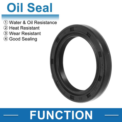 Oil Seal / 5 Pcs / Seal Ring Rotary Shaft Seal Nitrile Rubber 25x35x5mm Black for Make Model