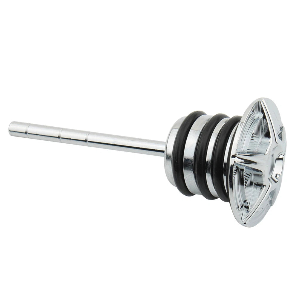 Chrome Oil Dipstick for Harley Softail Heritage Fat Boy Deuce Deluxe FLS (2000-2023)