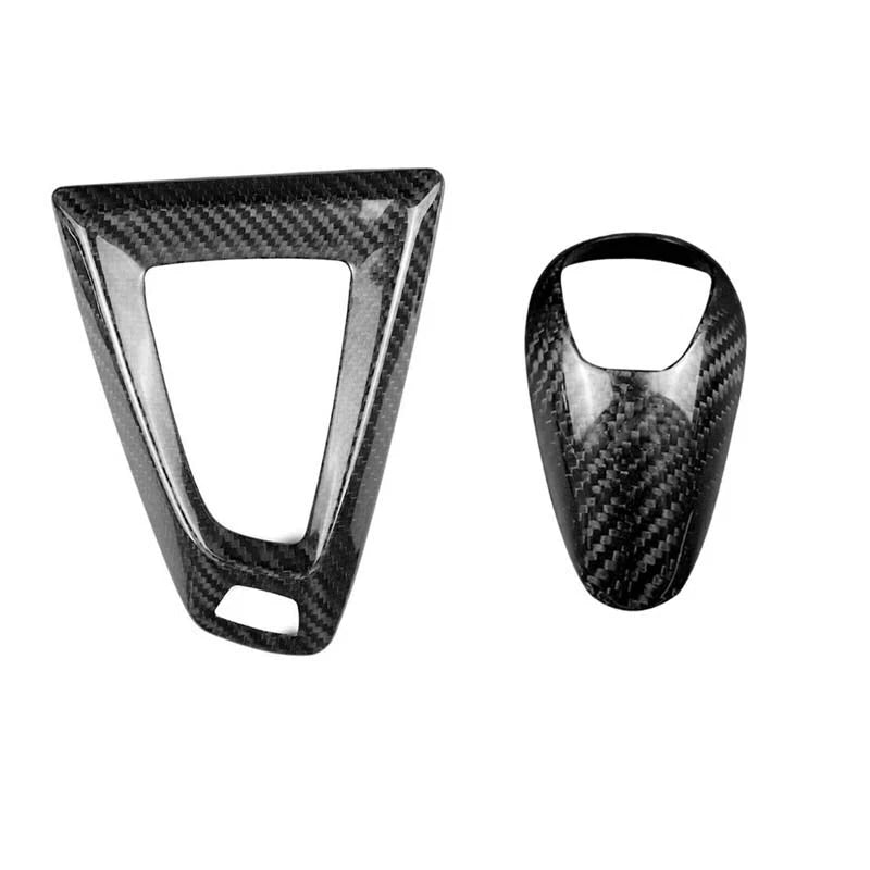 Dry Carbon Fiber Gear Shift Knob Panel Cover For BMW F80 M3 F82 M4 2014-2018