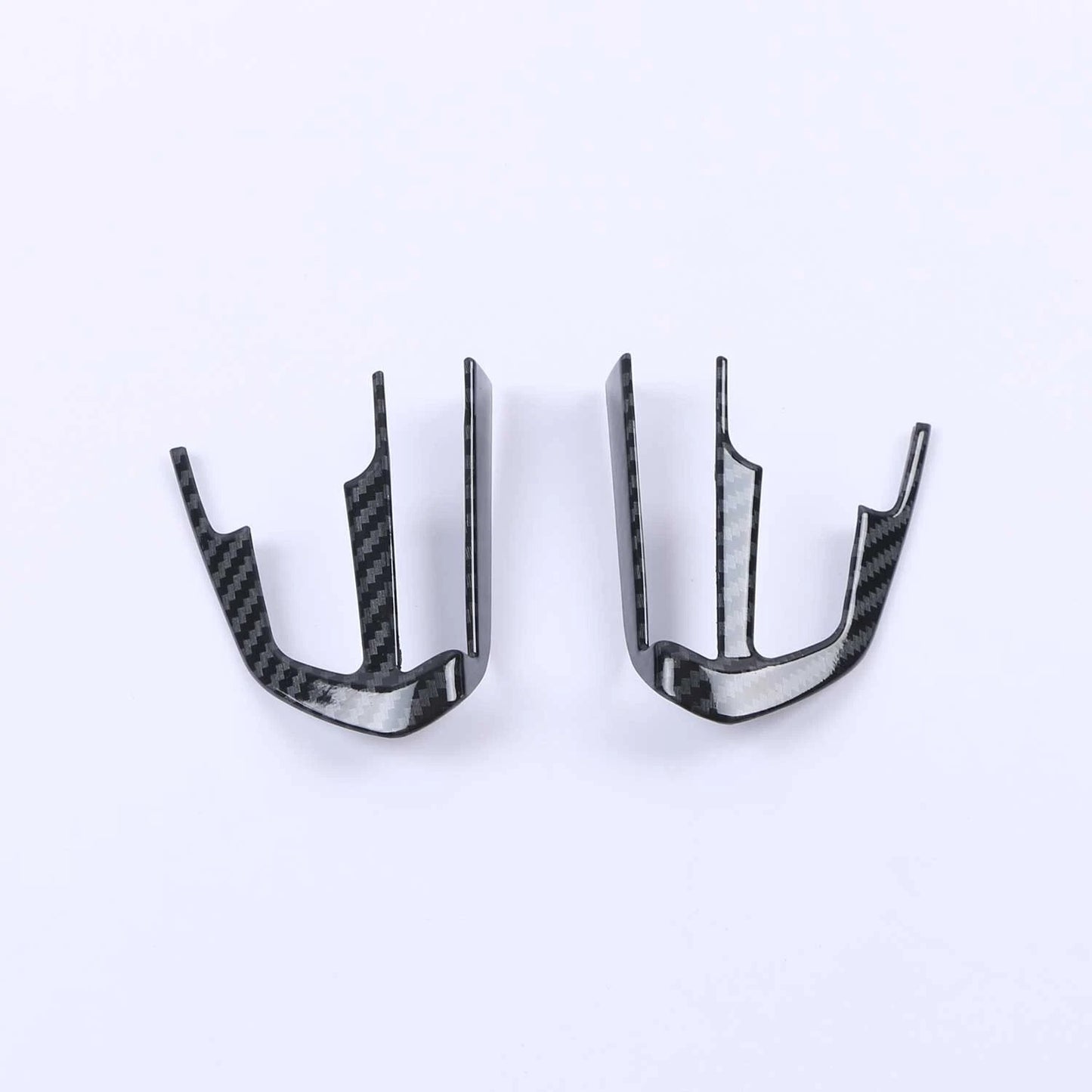 Steering Wheel Lid Cover Trim for Cadillac CT4 ATS 2020-2023 2 x Carbon Fiber