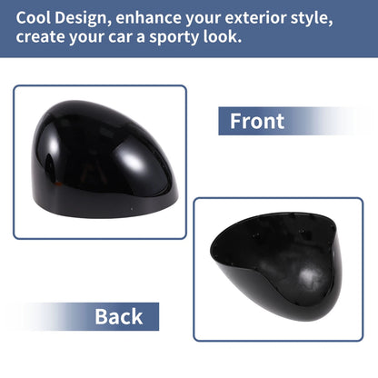 Gloss Black Left Right Mirror Cover Caps for Mini F54 Clubman (2016-2023)