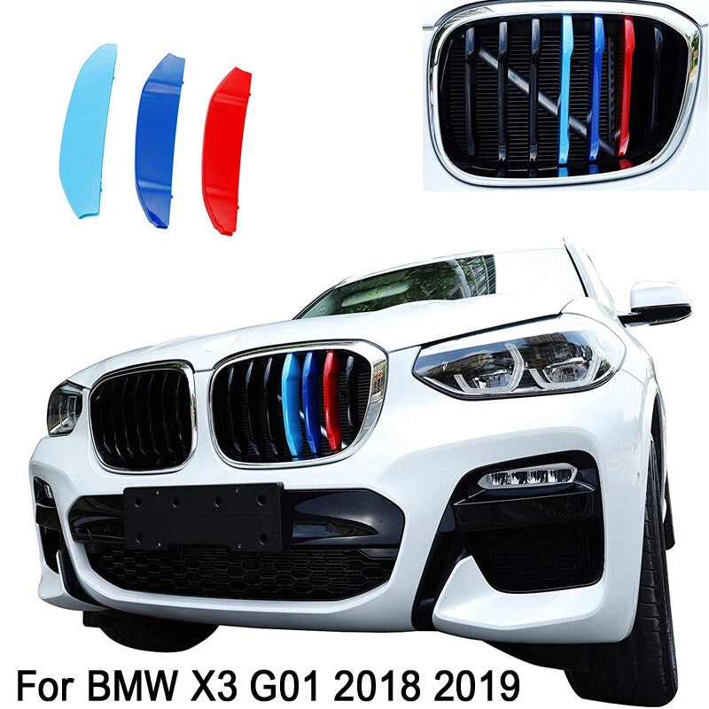 Grille Clip Cover Insert for 2018-2021 BMW X3 G01 X4 G02 Trim (2018-2021)