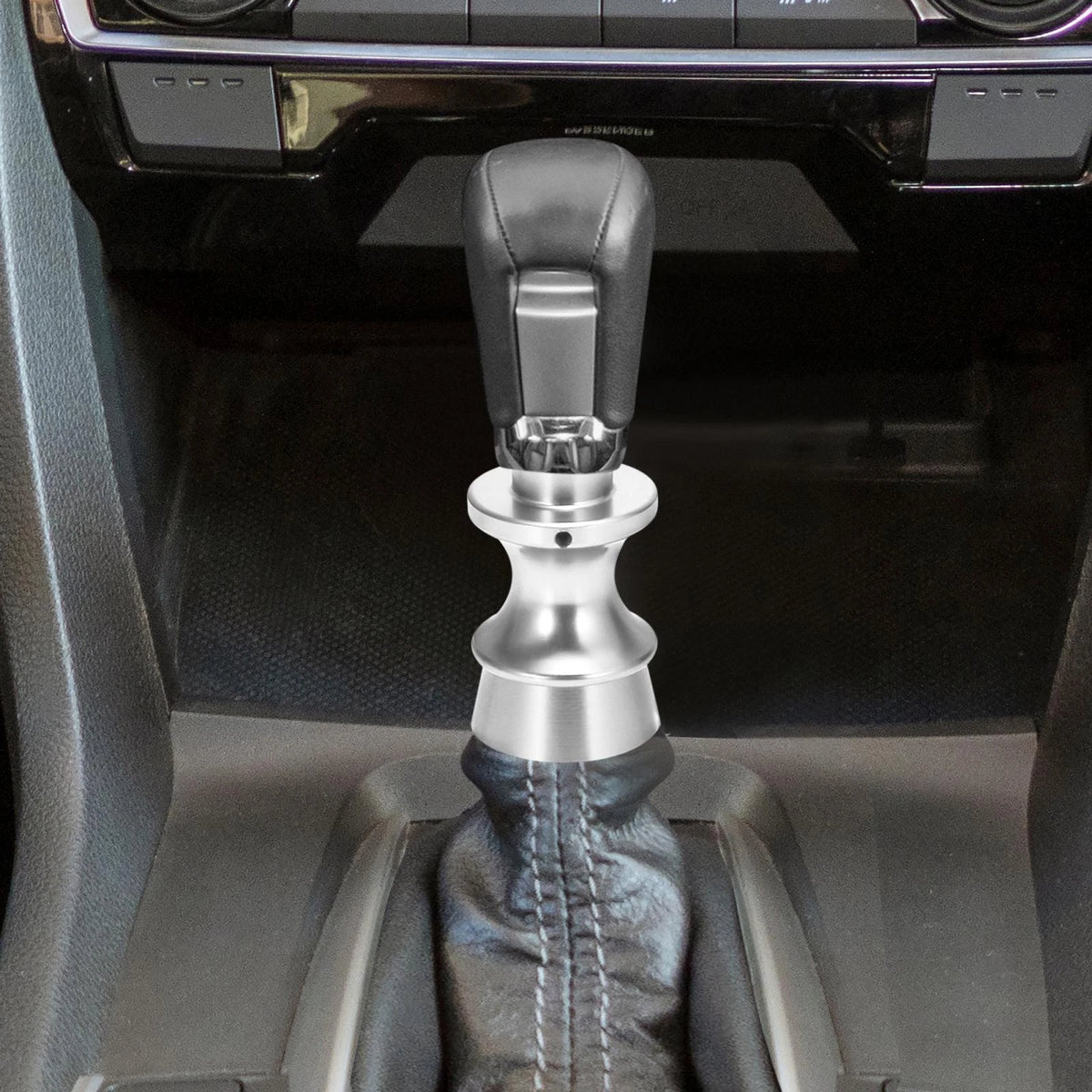 Shift Knob Reverse Lock Out Lifter Silver Tone for Subaru BRZ, Toyota (2013-2023)