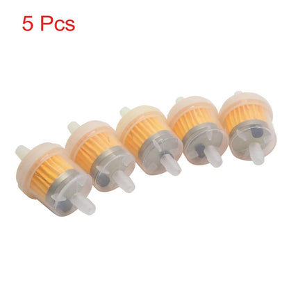 5pcs Inline Gasoline Fuel Filter with Magnet 55x30mm for Universal Motorcycle