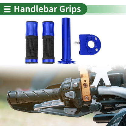 Hand Grips Cover End Grips Diamond Pattern Rubber for Motorcycle