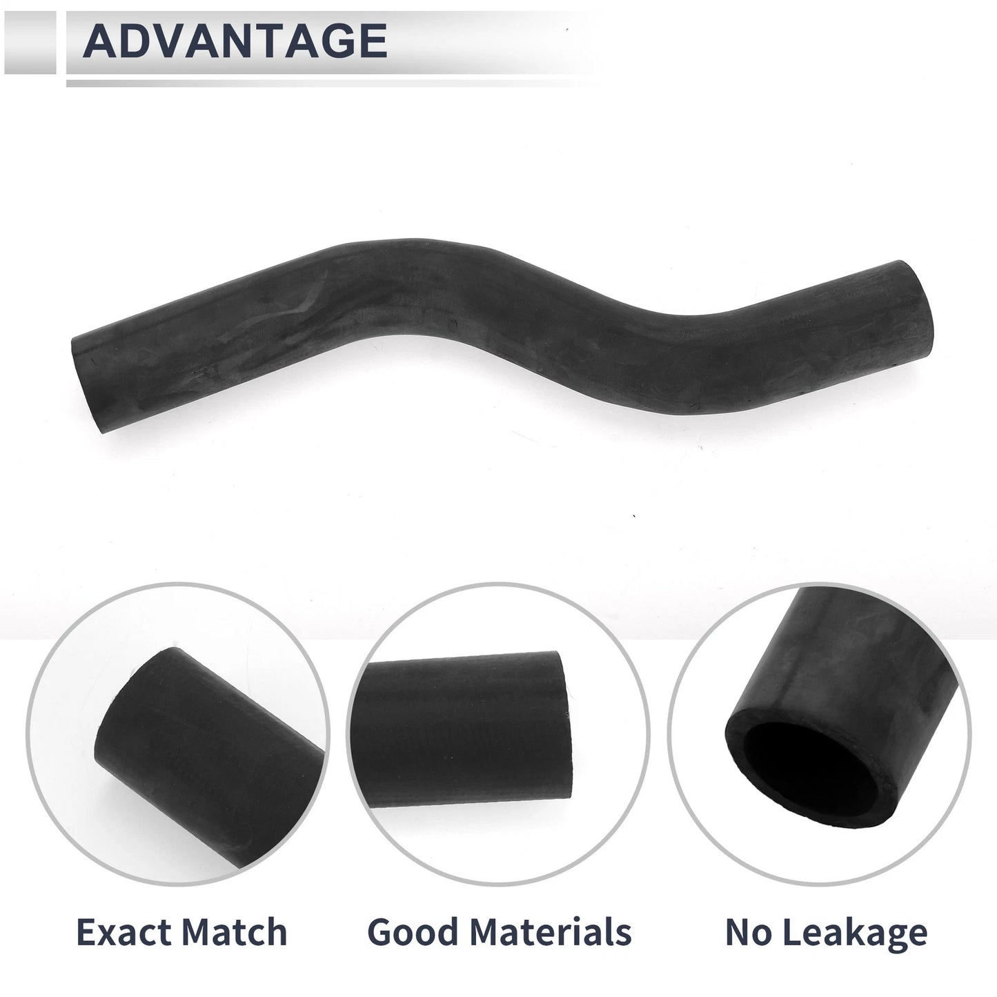 Radiator Hose Rubber Black for Toyota Camry (2002-2006) 1 Pcs