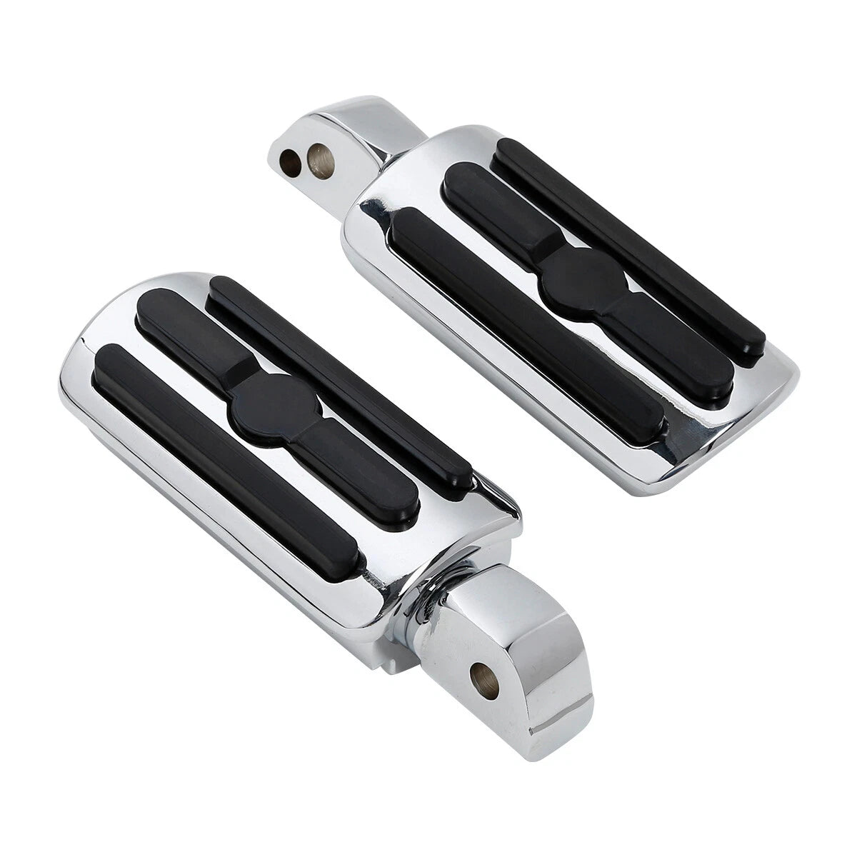 Chrome Rear Foot Pegs for Harley FXFB Fat Bob 2018-2025 ()