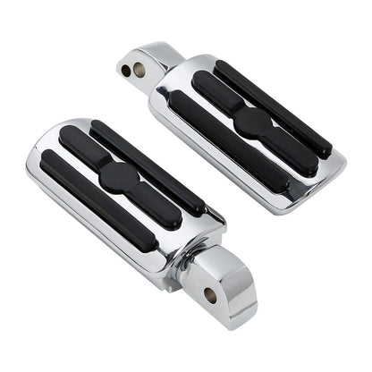 Chrome Rear Foot Pegs for Harley FXFB Fat Bob 2018-2025 ()