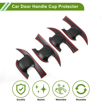 4 x Door Handle Cup Protectors for Toyota Camry Gloss Black