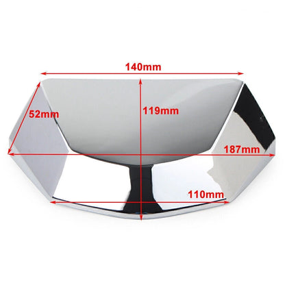 Matte Chrome License Plate Light Lid Cover for Honda Goldwing GL1800 (2018)