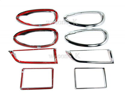 Chrome Air Vent & Door Handle Trim for Toyota Yaris Vios Sedan (2013-2016)