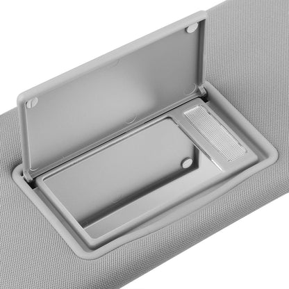 1x Gray Sun Visor Shade Cover for Toyota Highlander (2014-2019)
