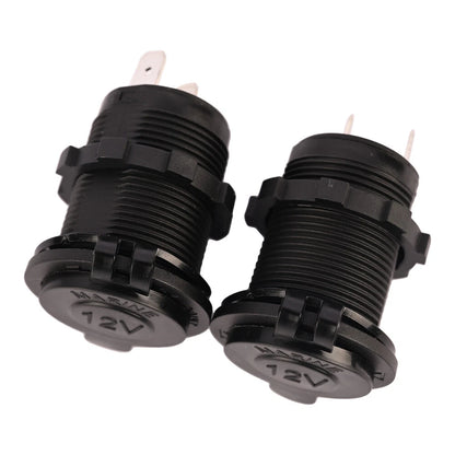 2 x Cigarette Lighter Socket 12V Power Outlet Receptacle for Car Marine ATV
