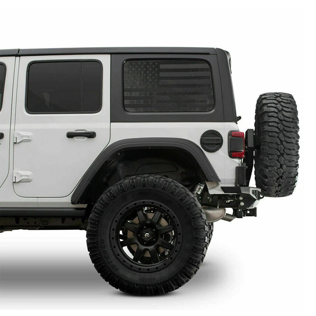 American Flag Rear Window Decal for Jeep Wrangler JL (2018-2020)