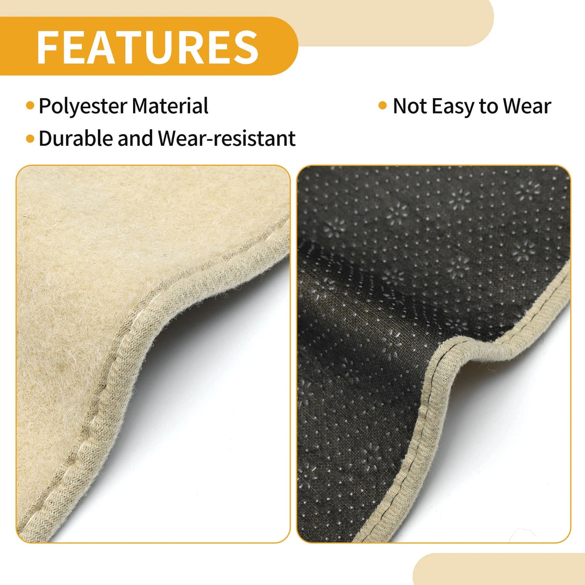 Dashboard Cover Mat for Ford Kuga 2015-2020 - Beige 1 x Carpet Cover
