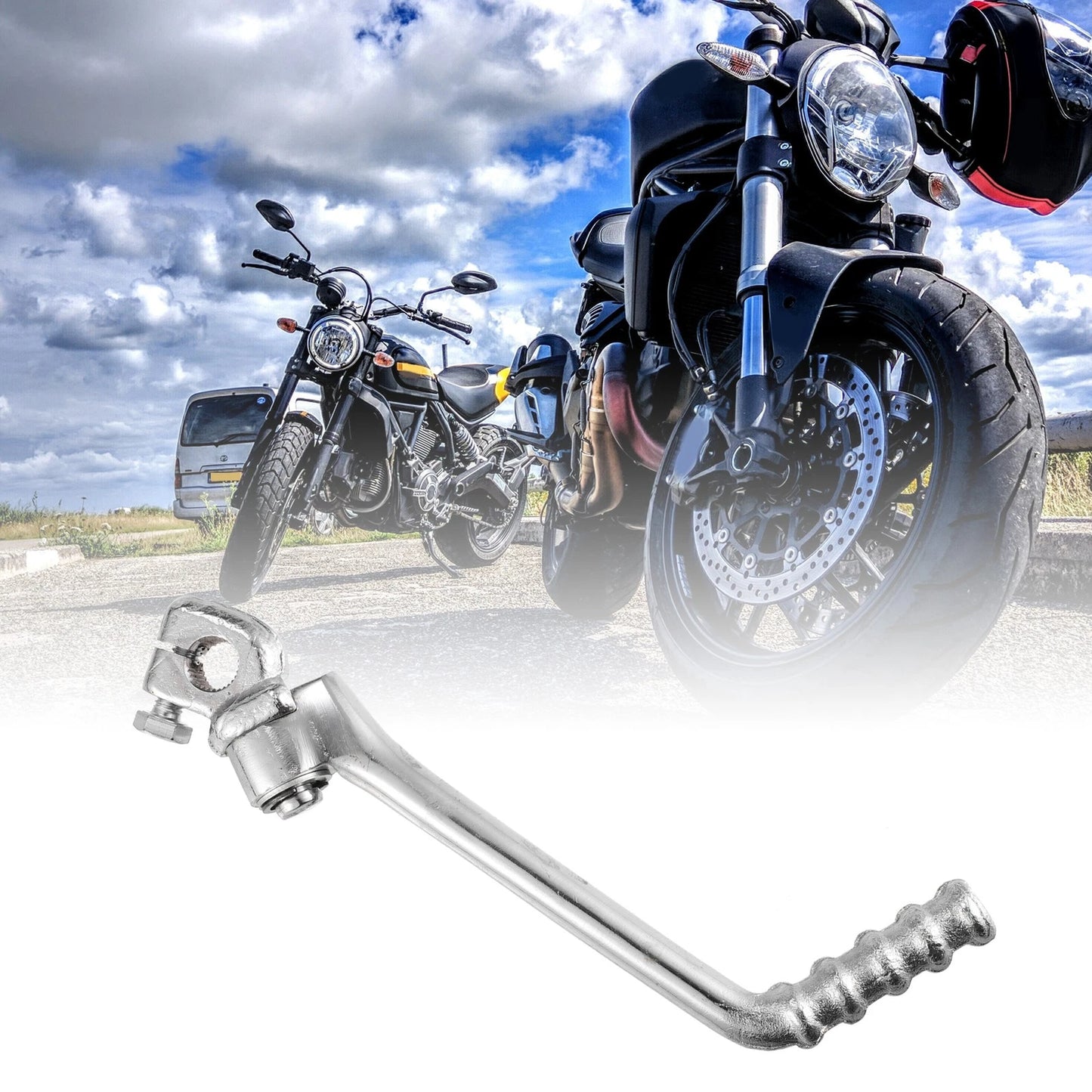 Kick Start Lever 13mm for YX150 YX160 Silver Tone