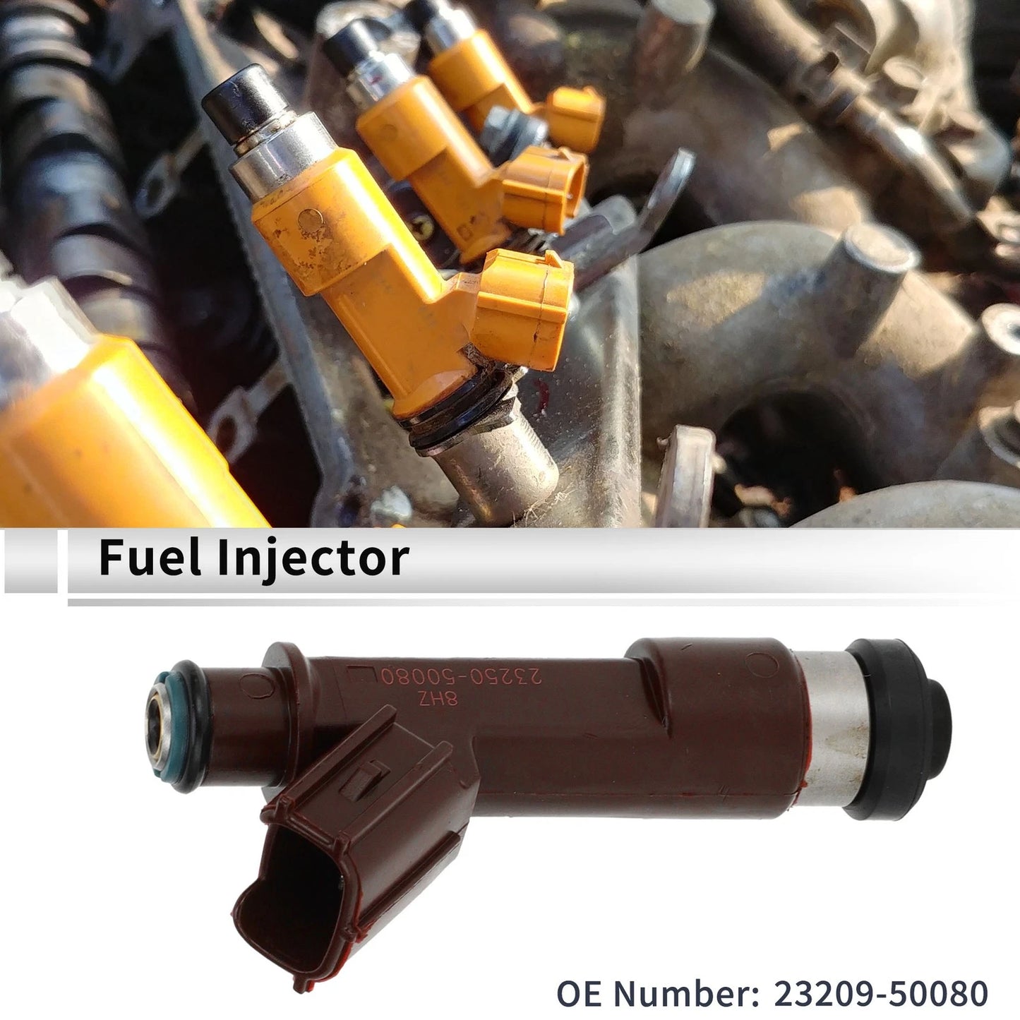 Fuel Injector 23209-50080 for Toyota Tundra 4.7L V8 (2005-2009) 1 Pcs