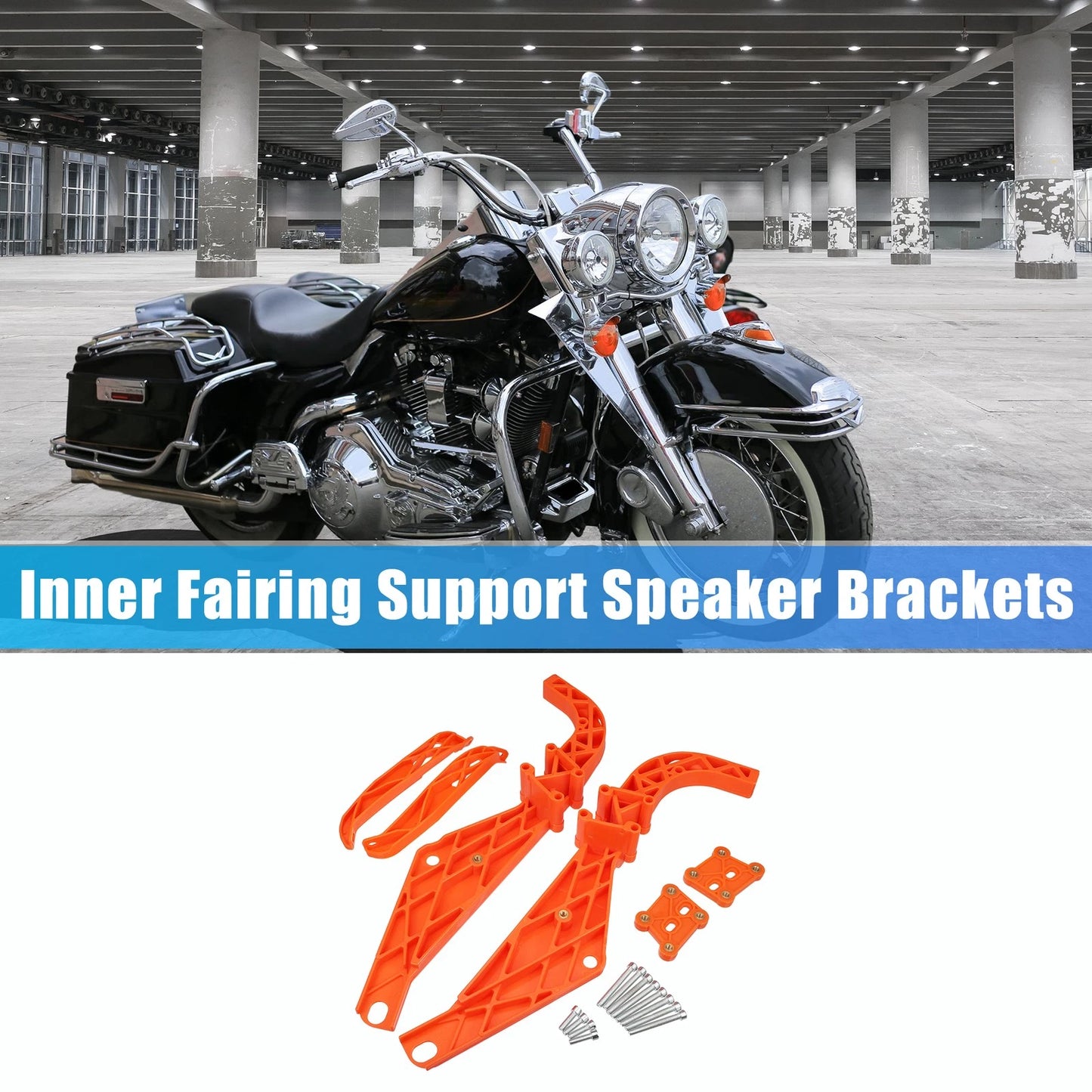 Inner Fairing Batwing Support Speaker Brackets for Harley Touring Electra