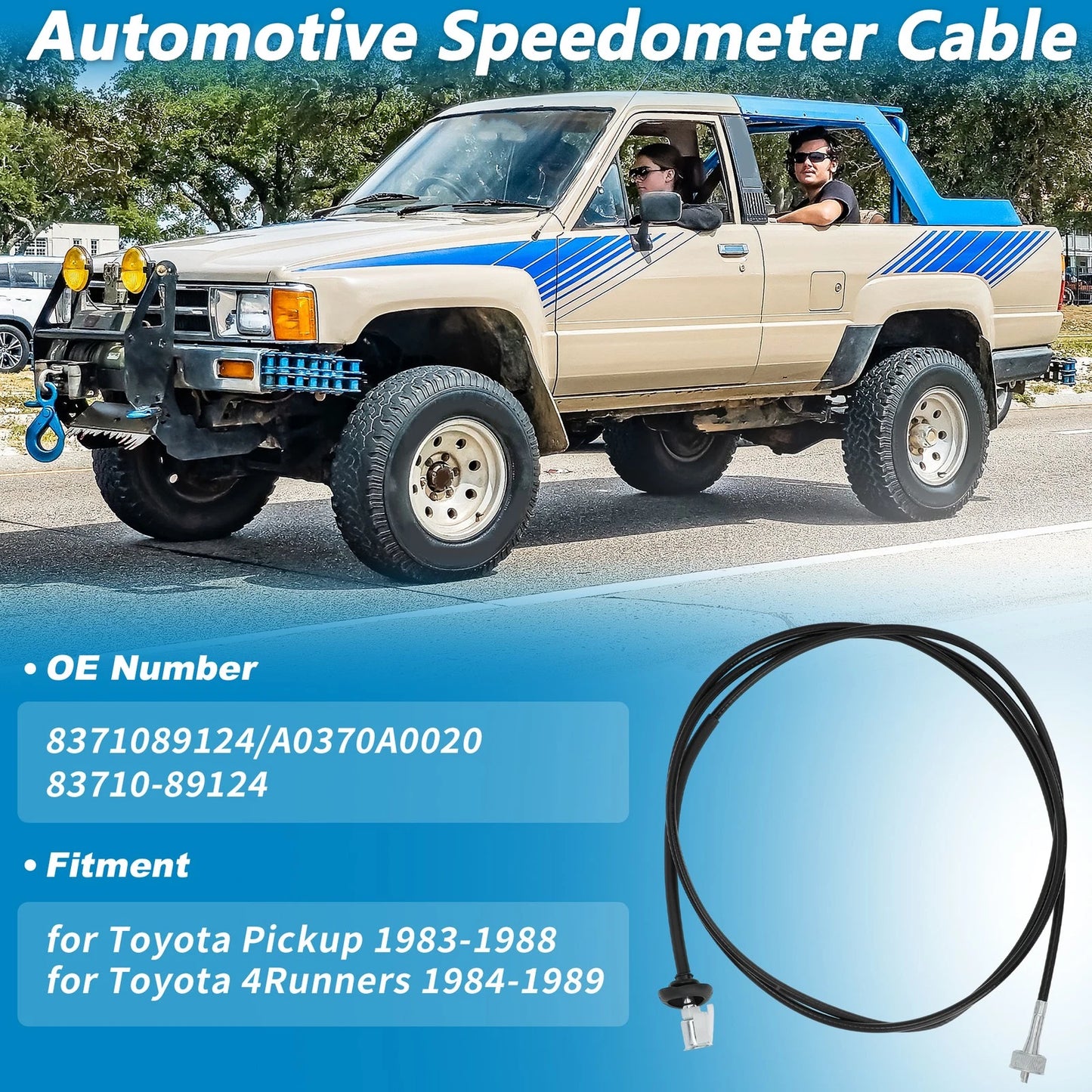 Speedometer Cable for Toyota Pickup 4Runner (1984-1988)