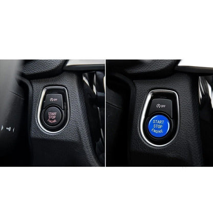 2 x Steering Wheel Switch Covers + Start Button Cap for BMW M2 F87 (2016-2021)