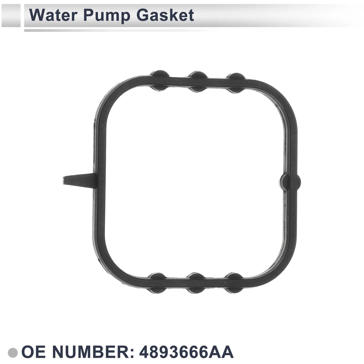 Water Pump Gasket for Jeep Cherokee 2019-2023 Rubber 1 x Engine Component