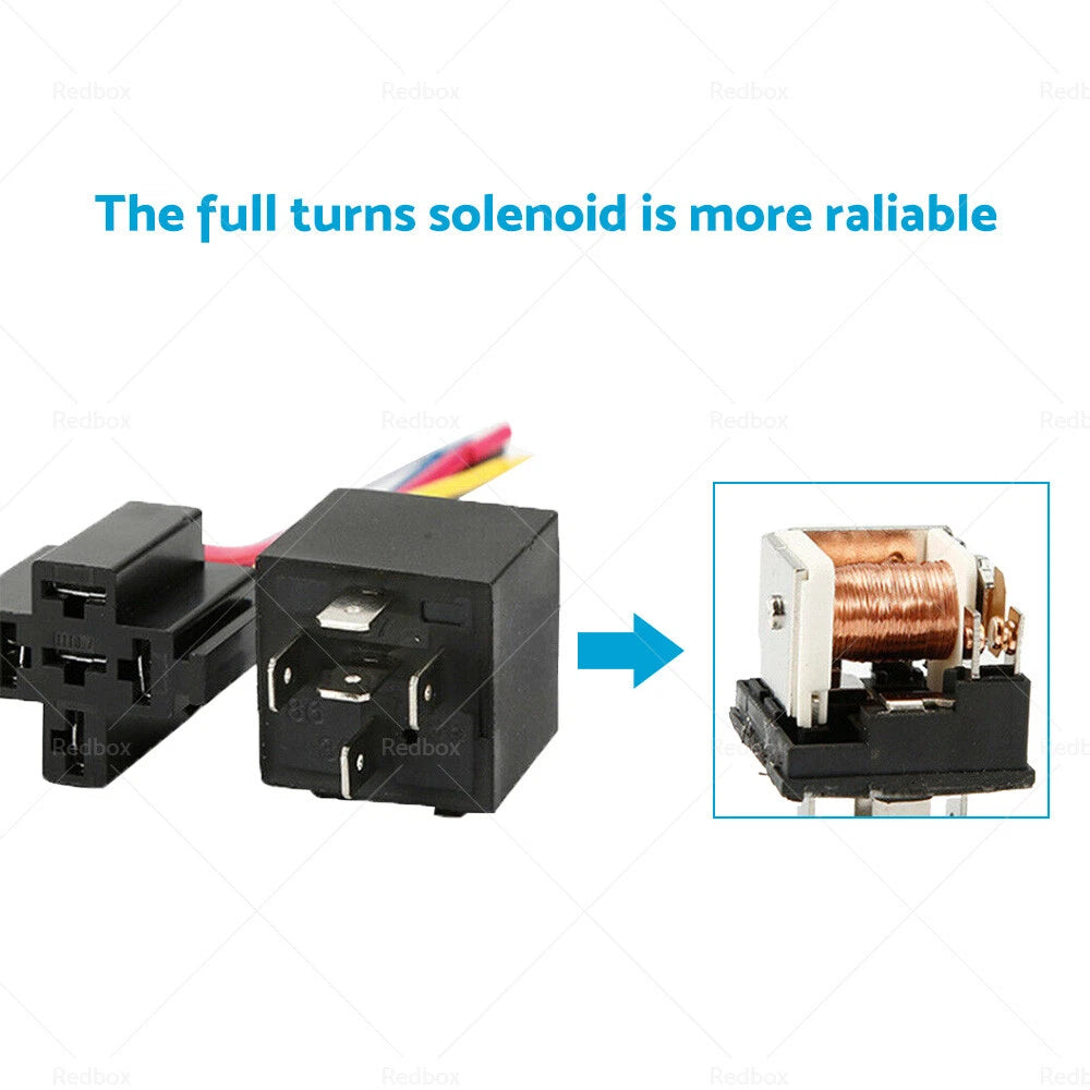 5 x 24V 40A SPDT Automotive Relay with Harness Socket for Car, Yacht, Caravan