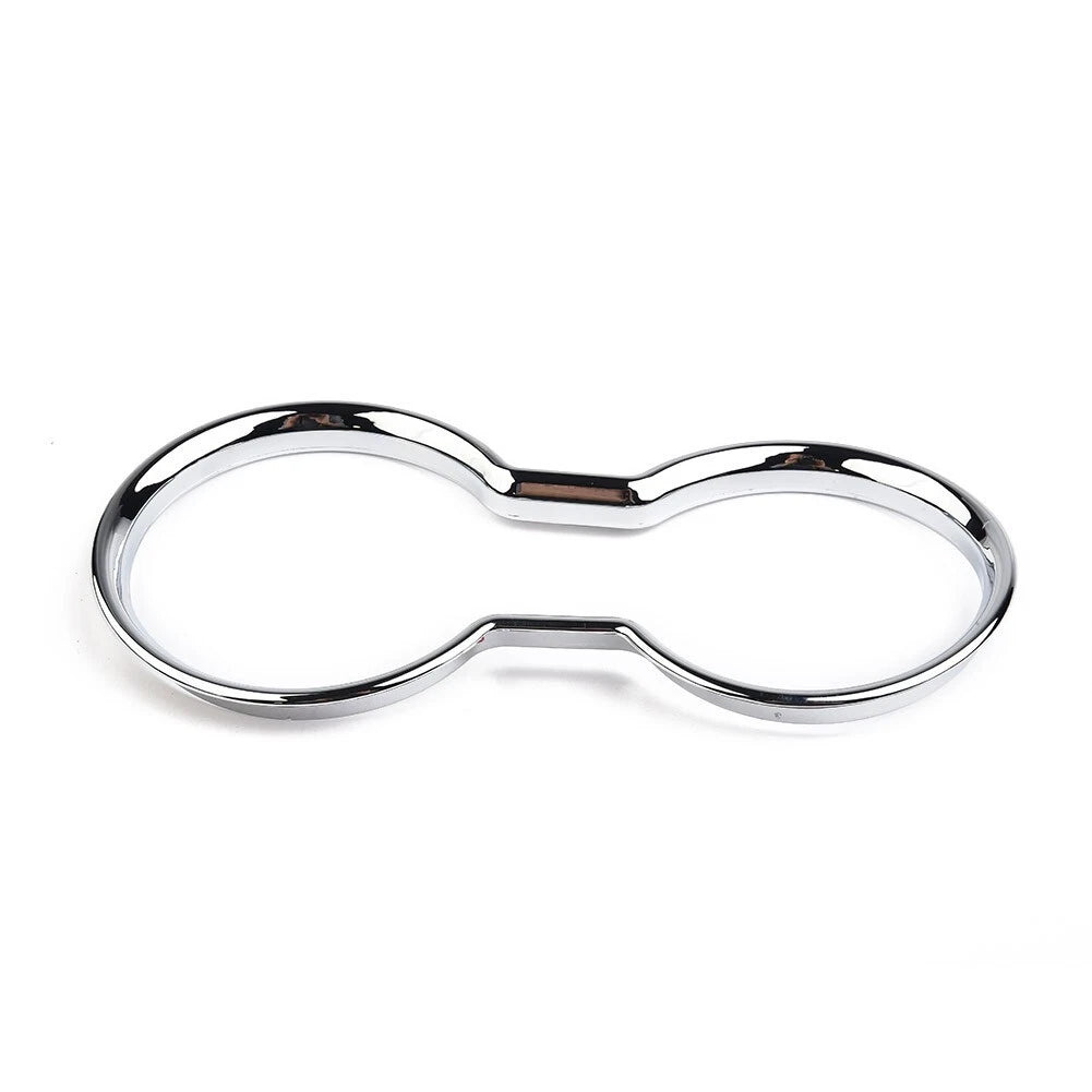 Cup Holder Trim Silver Water for Center-Chrome Console (2011–2018)