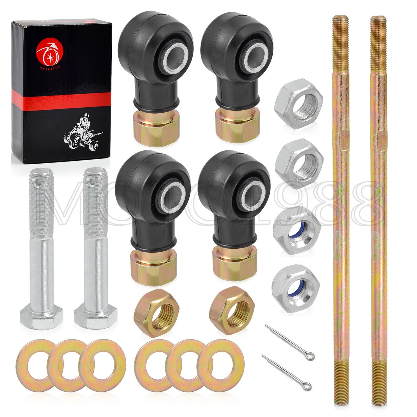2x Left and Right Tie Rod Set 290mm for Polaris Sportsman 335 400 500 600 700 (2006–2014)