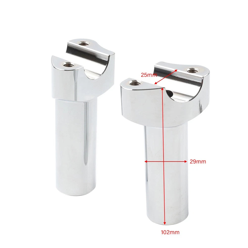 4" Risers 1" Handlebar Clamp for Harley Fat Boy Low Rider Softail (2007-2017)
