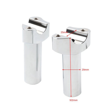 4" Risers 1" Handlebar Clamp for Harley Fat Boy Low Rider Softail (2007-2017)