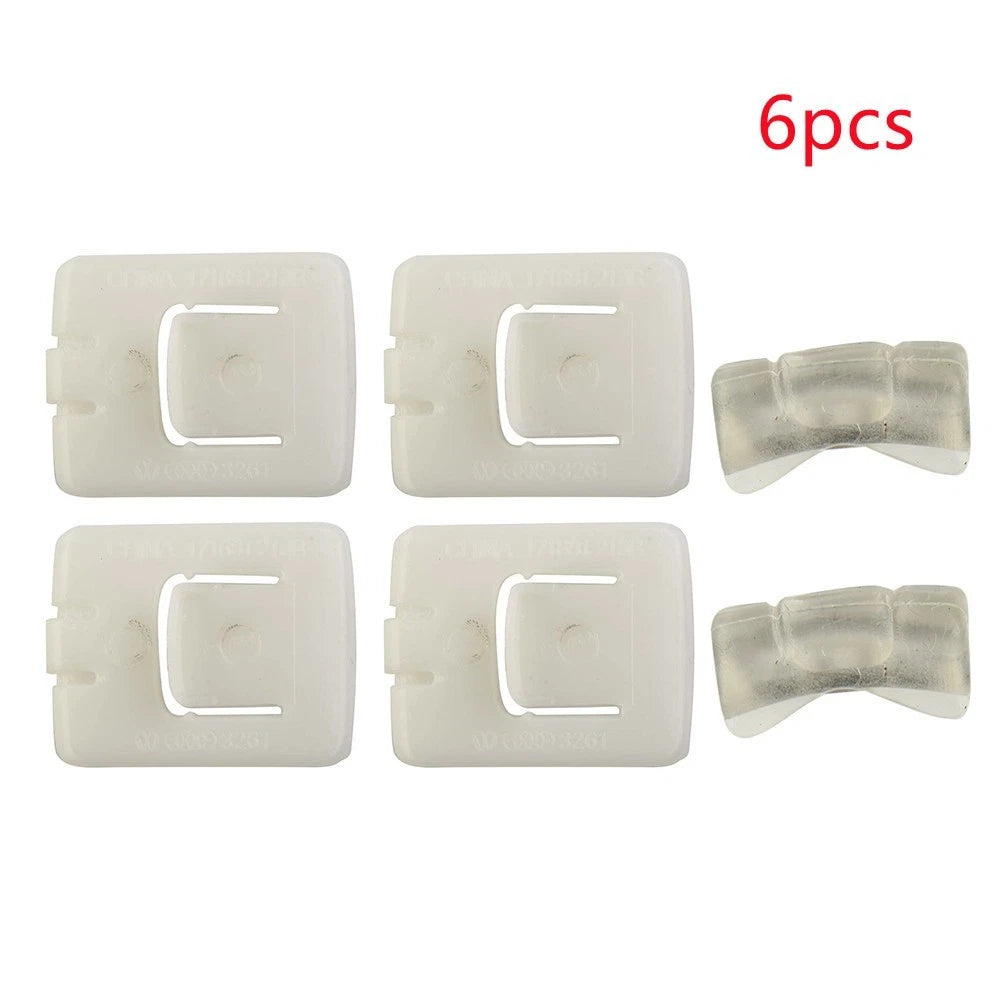 6 x Seat Rail Runner Slider Guide Clip Glide Piece for Replaces
