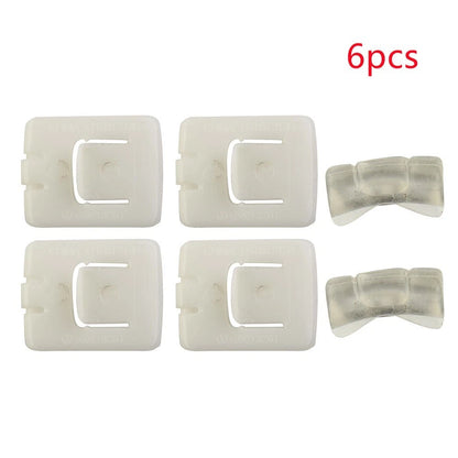 6 x Seat Rail Runner Slider Guide Clip Glide Piece for Replaces
