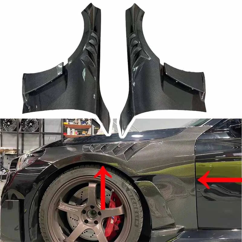 Gloss Real Carbon Fiber Front Side Fenders for BMW M2 G87 2023-2024