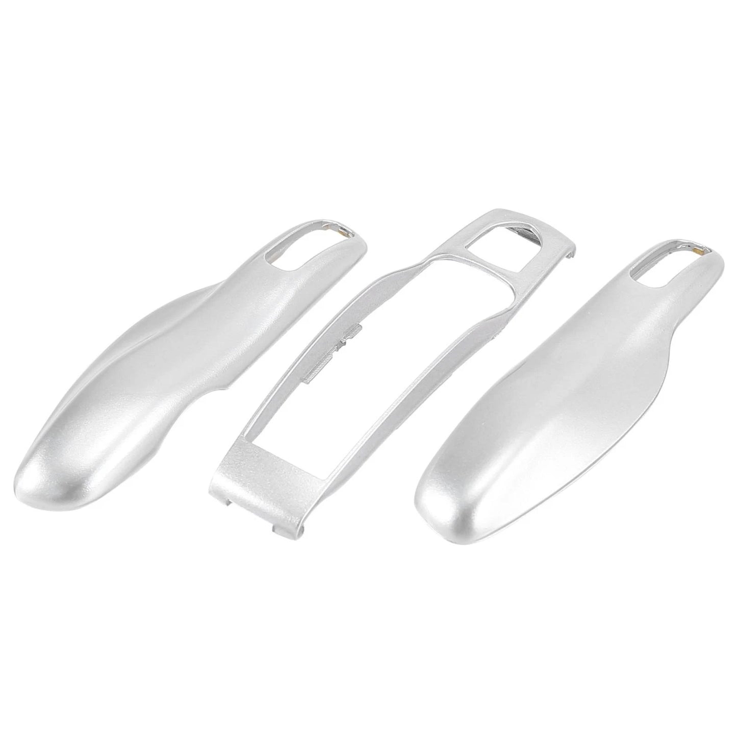 Set Silver Tone Remote Key Cover Fob Case for Porsche Cayenne Panamera