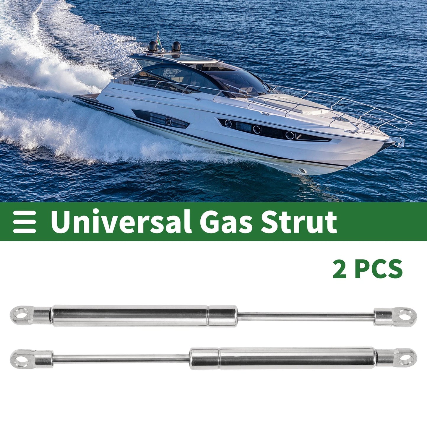 2 x 10inch/254mm Stainless Steel Marine Lift Support Gas Struts forMakeModel