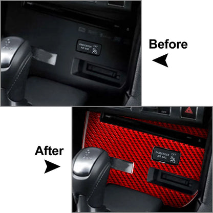 Central Console CD Panel Cover Trim for Nissan GTR R35 (2008-2016) Carbon Red
