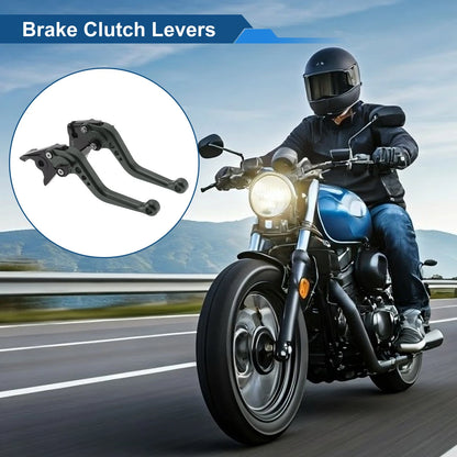 Adjustable Short Brake Clutch Levers Solid Gray for Kawasaki Z750 (2007–2012)