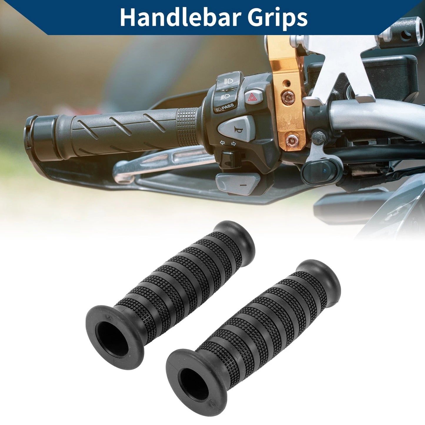 Handlebar End Grips / 7/8" 22mm / Motorcycle