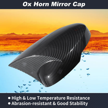 Left Right Ox Horn Rear View Mirror Covers for Honda Civic (2022-2025)