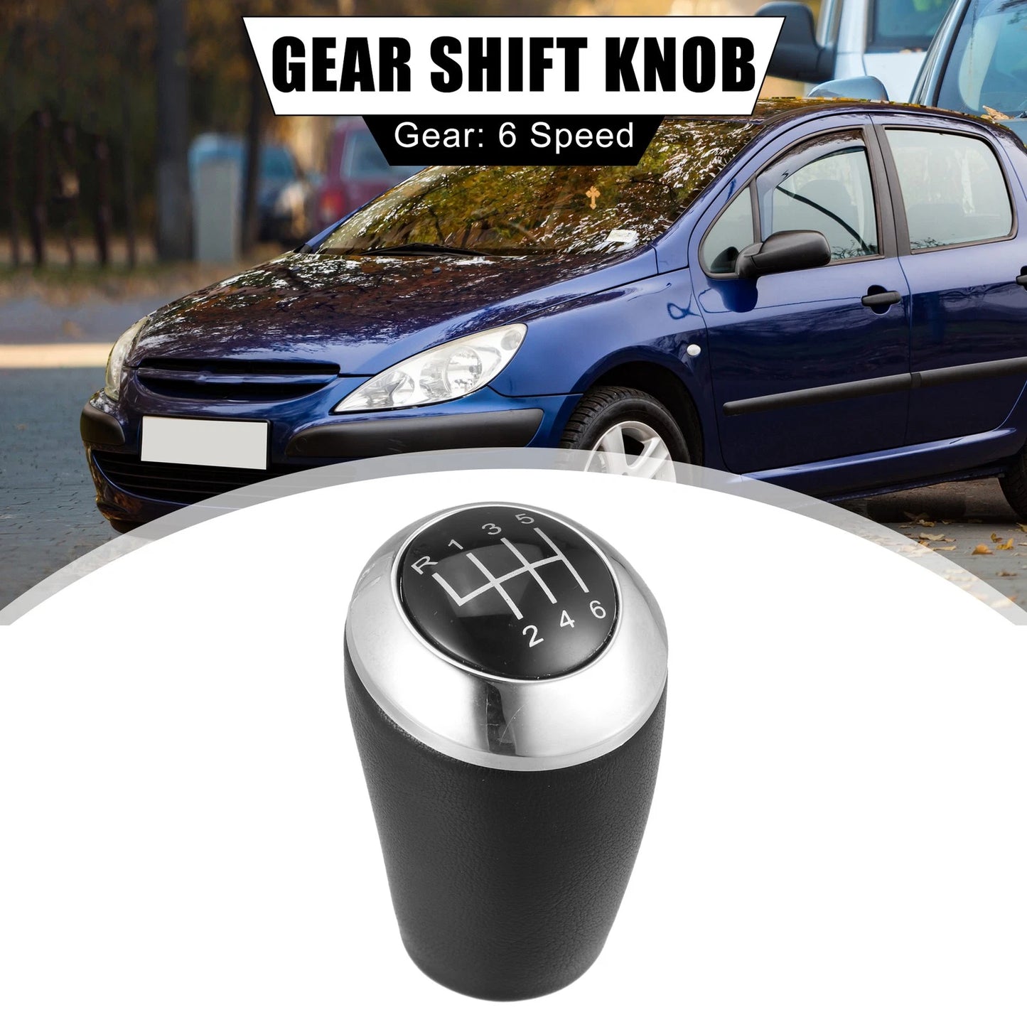 Faux Leather 6 Speed Gear Shift Knob for Mazda 6 (2007-2012)