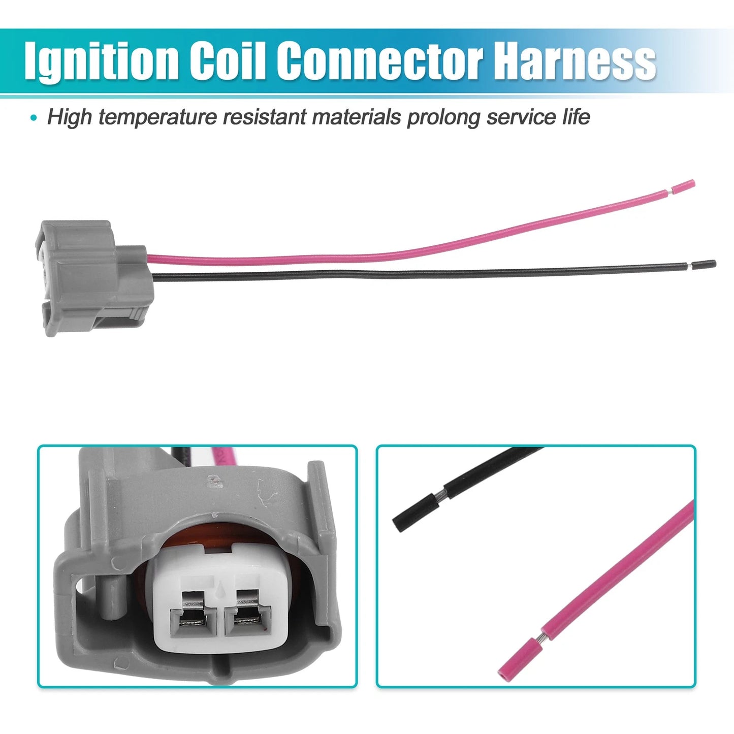 4 x Fuel Injector Connector Pigtails for Honda Accord (2003-2007)