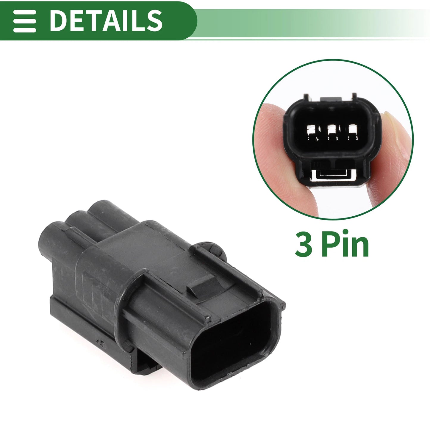 3 Pin Ignition Coil Connector Plug Male Wire Terminal for Acura